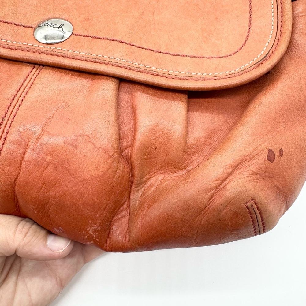 Coach Soho Flap Pleated Leather Shoulder Bag in Paprika - Picture 3 of 16